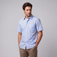 Herren Streifenhemd Oversize Kurzarm | Eckard