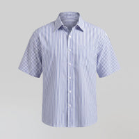 Herren Streifenhemd Oversize Kurzarm | Eckard