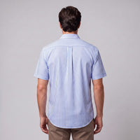 Herren Streifenhemd Oversize Kurzarm | Eckard