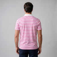 Herren Poloshirt gestreift mit Kontrastkragen | Oswald