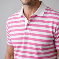 Herren Poloshirt gestreift mit Kontrastkragen | Oswald