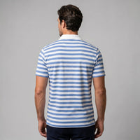 Herren Poloshirt gestreift mit Kontrastkragen | Oswald