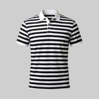 Herren Poloshirt gestreift mit Kontrastkragen | Oswald