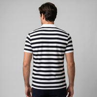 Herren Poloshirt gestreift mit Kontrastkragen | Oswald