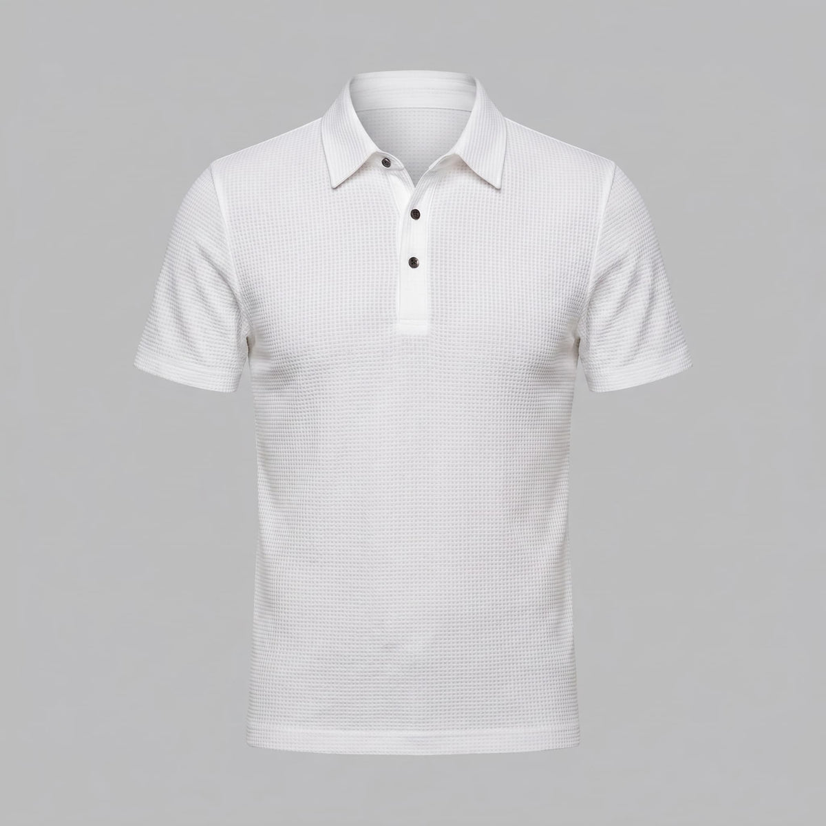 Herren Poloshirt mit Waffelstruktur und Knopfleiste | Otmar_10