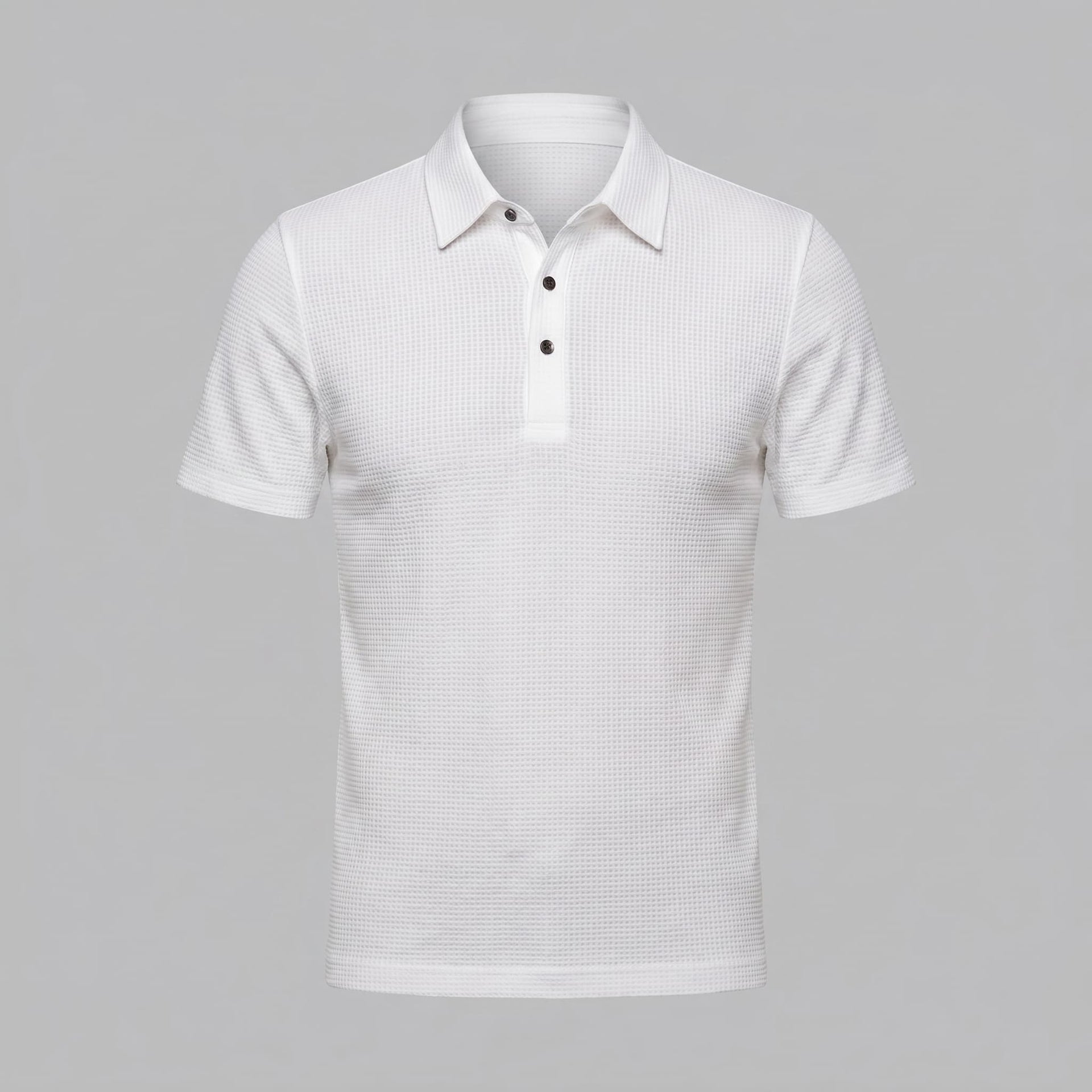 Herren Poloshirt mit Waffelstruktur und Knopfleiste | Otmar