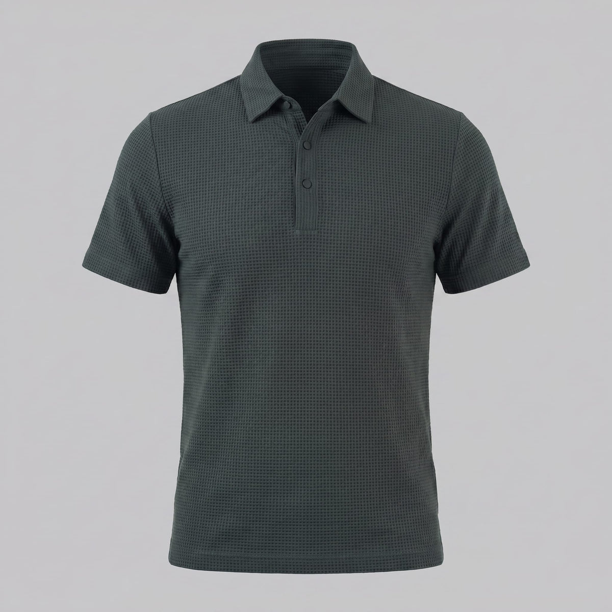 Herren Poloshirt mit Waffelstruktur und Knopfleiste | Otmar_15
