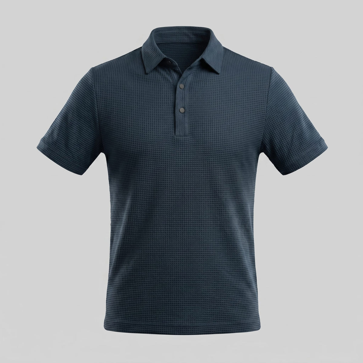 Herren Poloshirt mit Waffelstruktur und Knopfleiste | Otmar_20