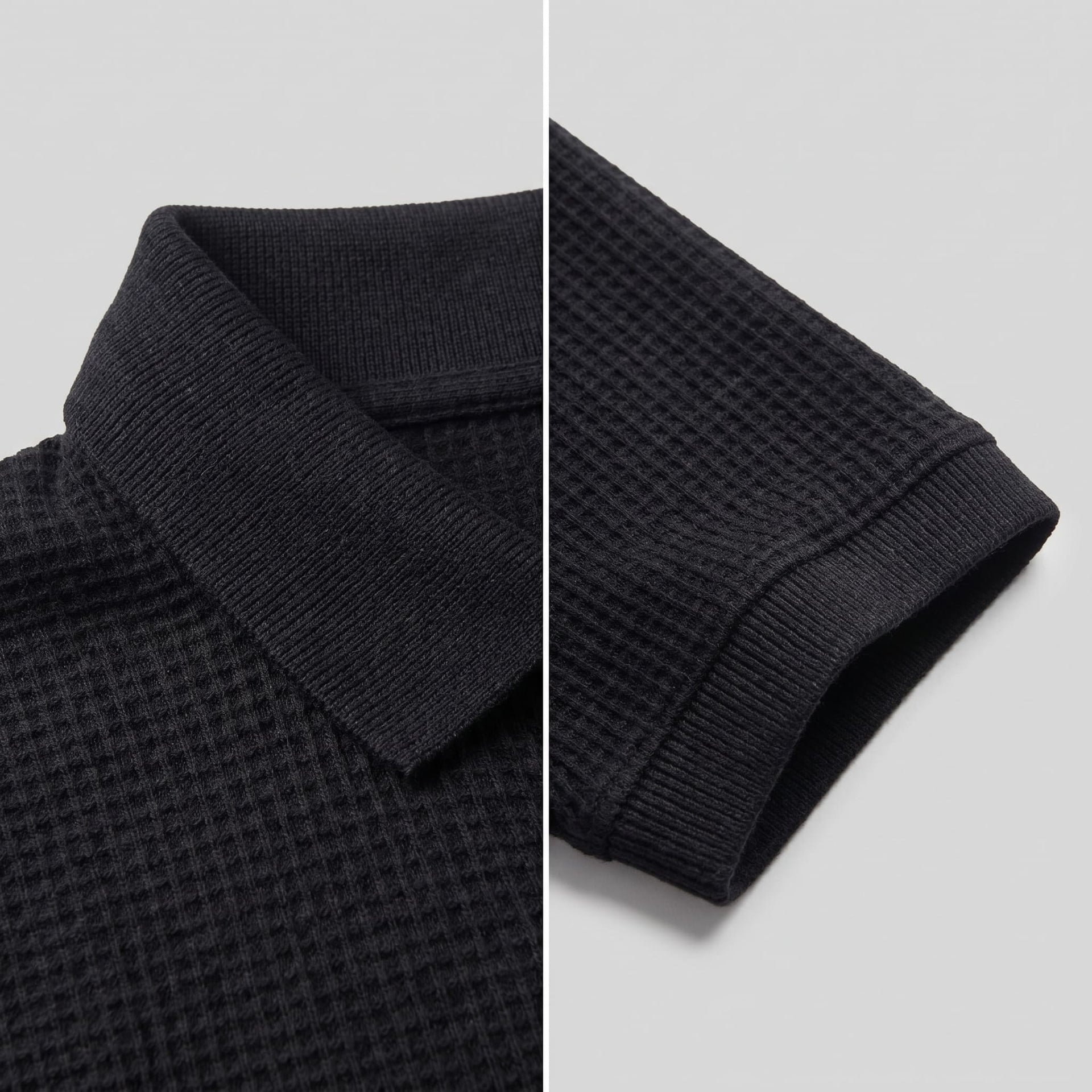 Herren Poloshirt mit Waffelstruktur und Knopfleiste | Otmar