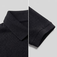 Herren Poloshirt mit Waffelstruktur und Knopfleiste | Otmar