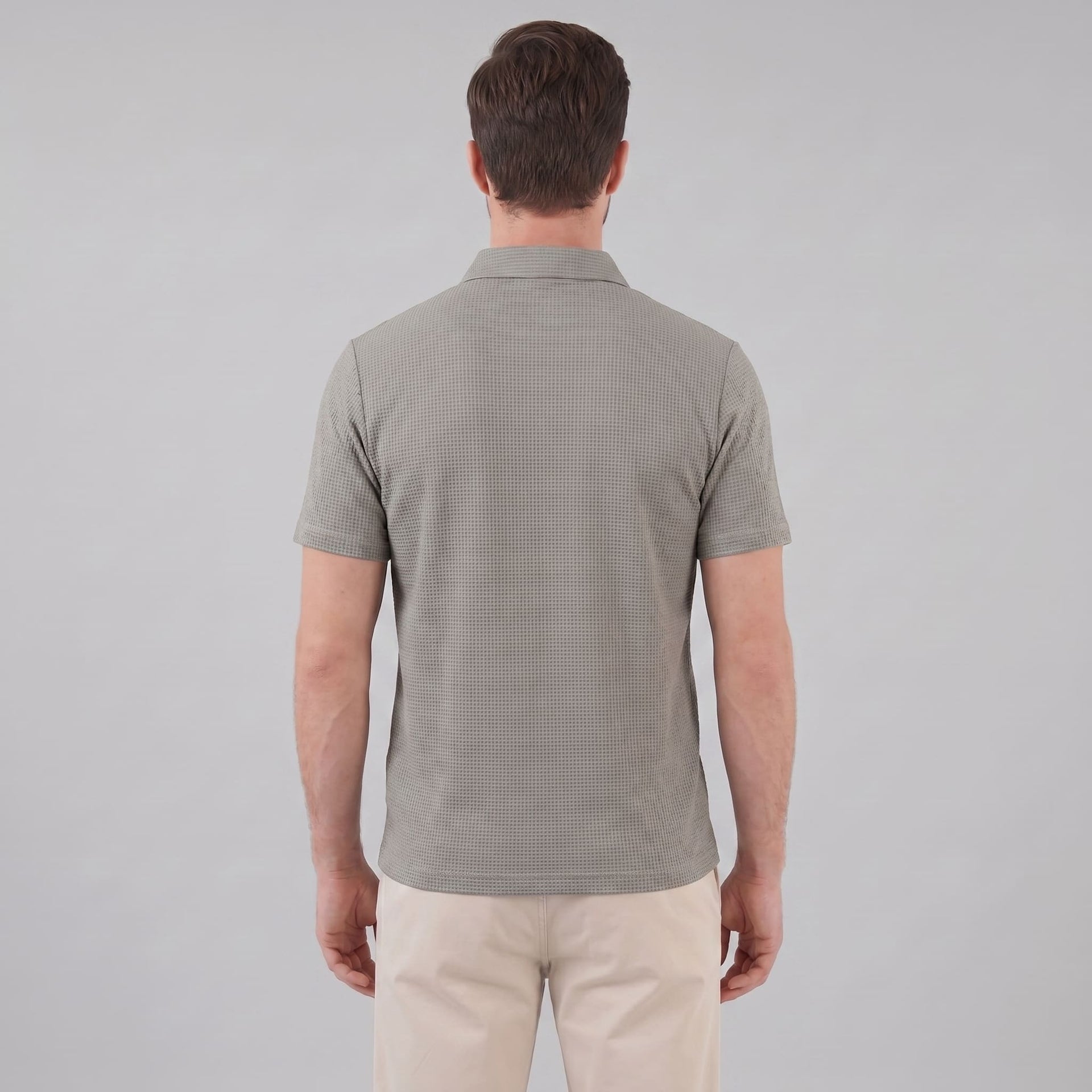 Herren Poloshirt mit Waffelstruktur und Knopfleiste | Otmar