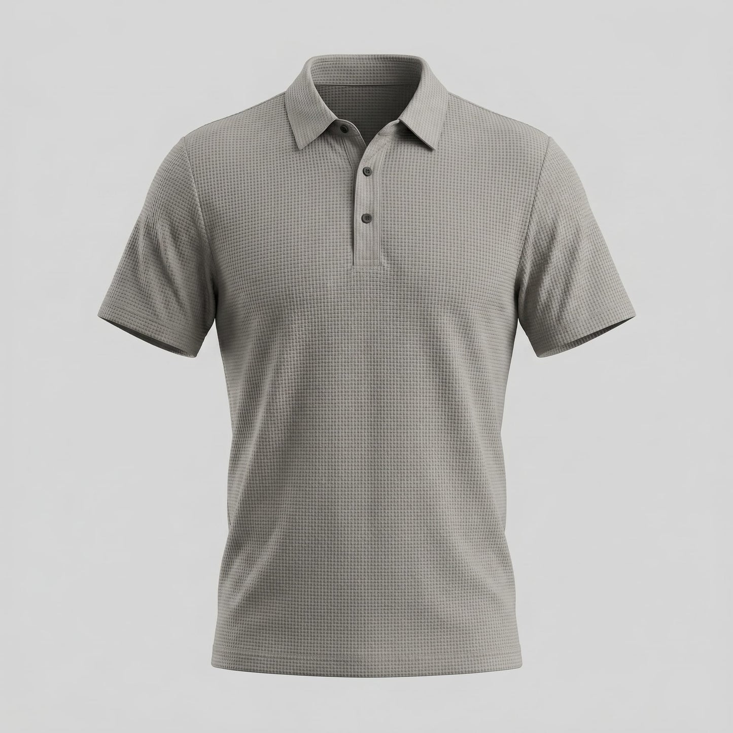Herren Poloshirt mit Waffelstruktur und Knopfleiste | Otmar_30