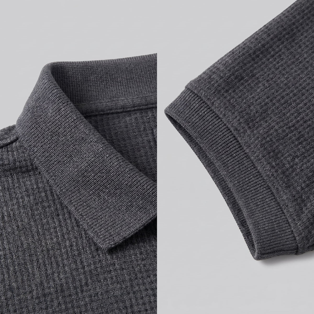 Herren Poloshirt mit Waffelstruktur und Knopfleiste | Otmar_4