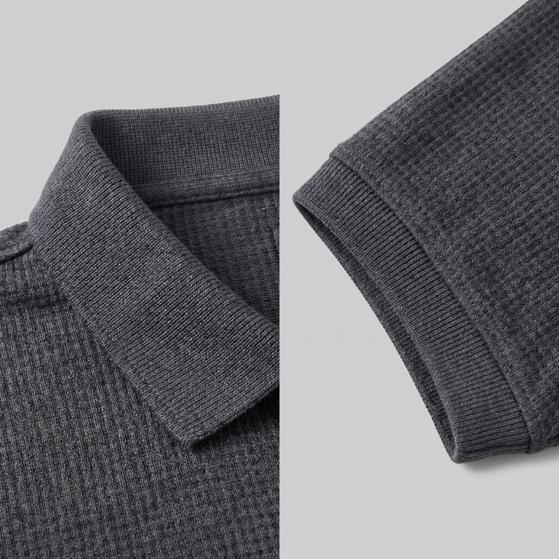Herren Poloshirt mit Waffelstruktur und Knopfleiste | Otmar