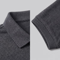 Herren Poloshirt mit Waffelstruktur und Knopfleiste | Otmar
