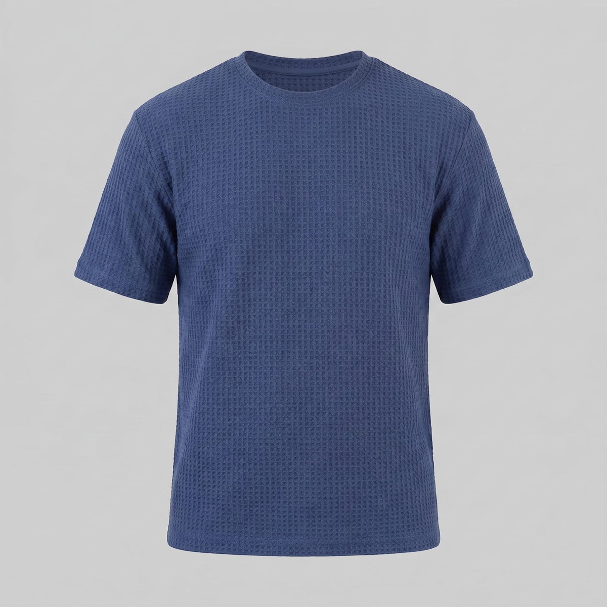 Herren Waffelstrick-T-Shirt mit Rundhals | Kajetan