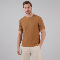 Herren Waffelstrick-T-Shirt mit Rundhals | Kajetan