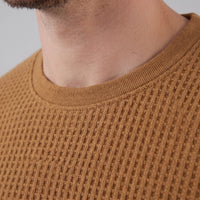 Herren Waffelstrick-T-Shirt mit Rundhals | Kajetan