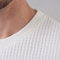 Herren Waffelstrick-T-Shirt mit Rundhals | Kajetan