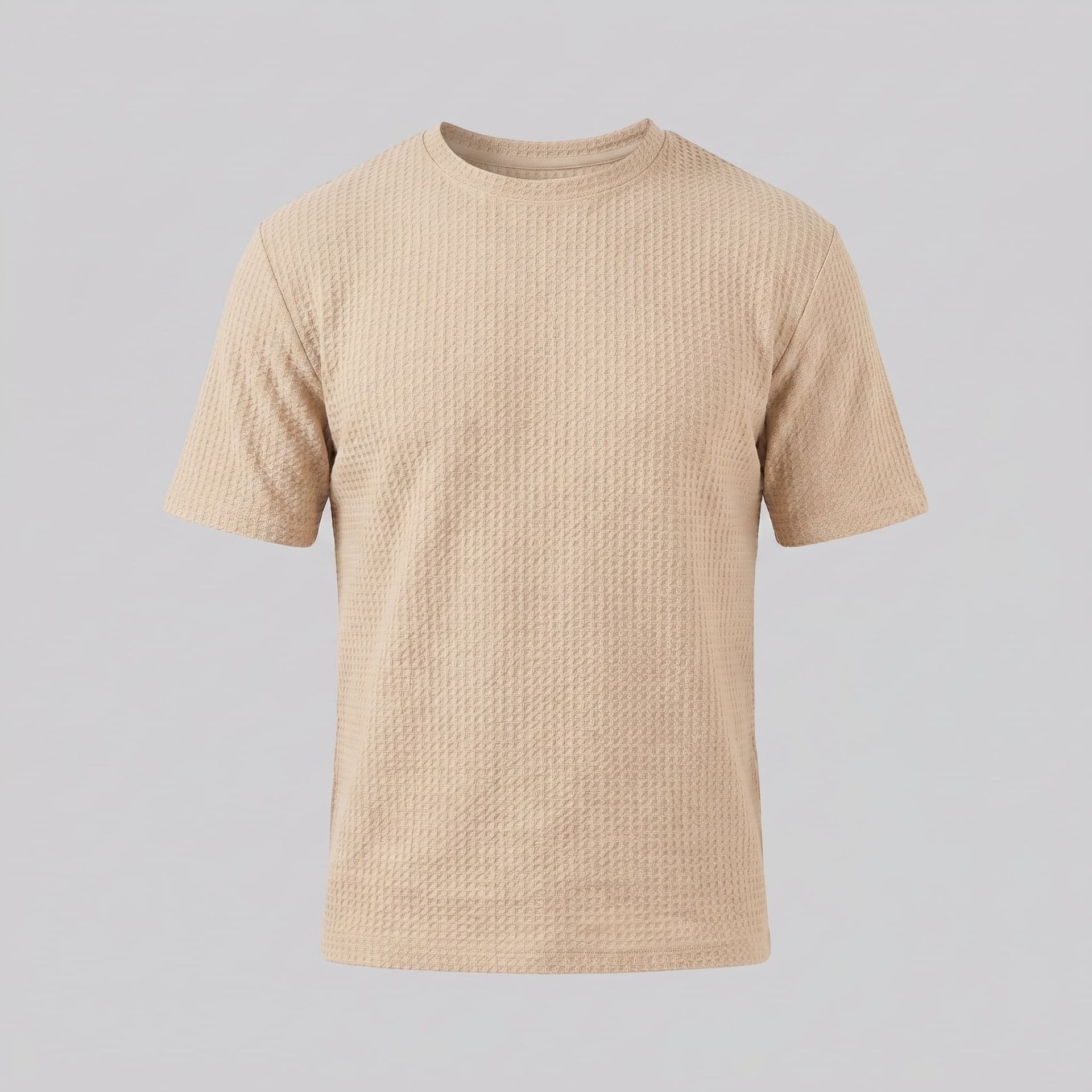 Herren Waffelstrick-T-Shirt mit Rundhals | Kajetan