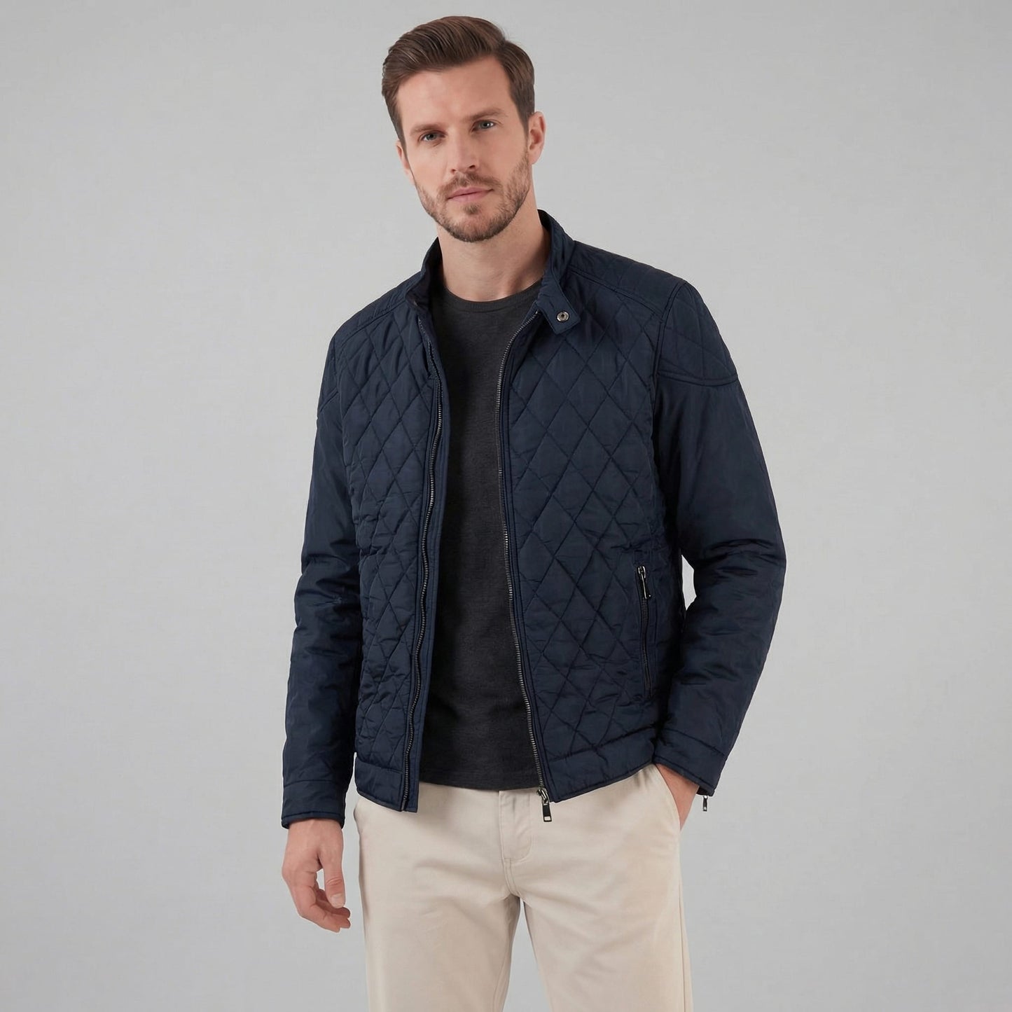 Herren Steppjacke mit Stehkragen | Albin_1