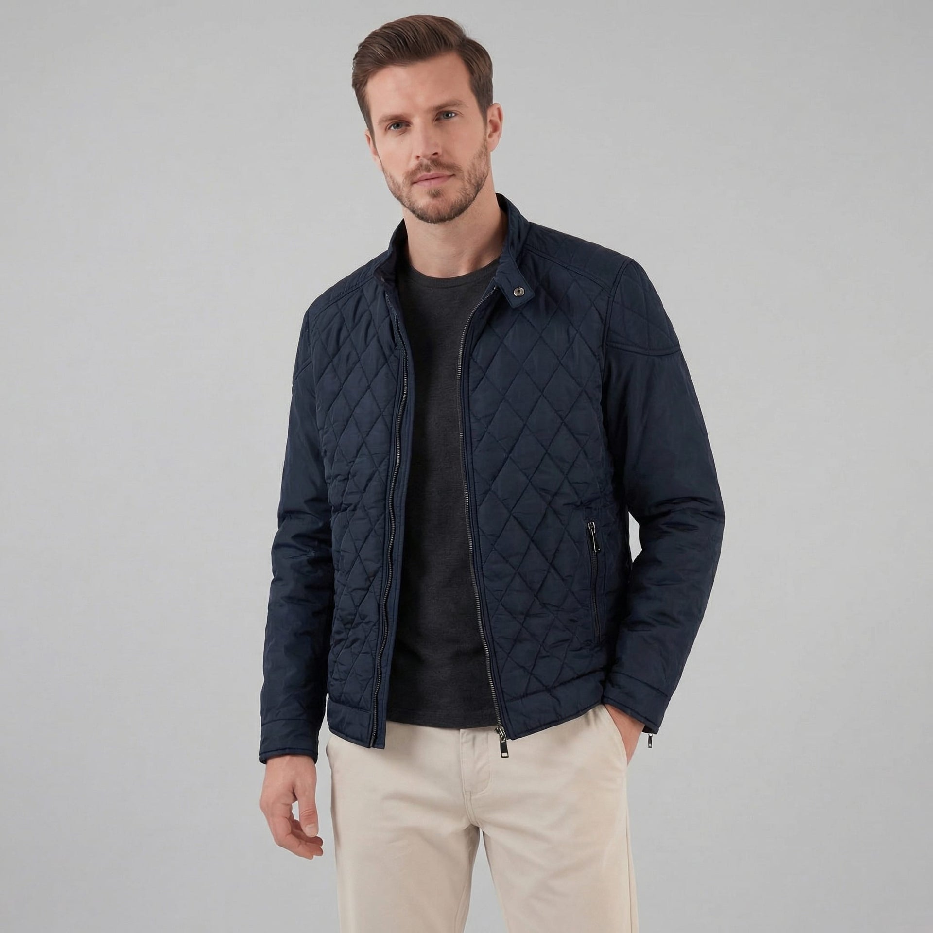 Herren Steppjacke mit Stehkragen | Albin