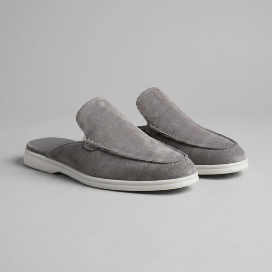Herren Wildleder-Loafer Mules mit Ziernaht | Damian_1