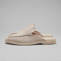 Herren Wildleder-Loafer Mules mit Ziernaht | Damian
