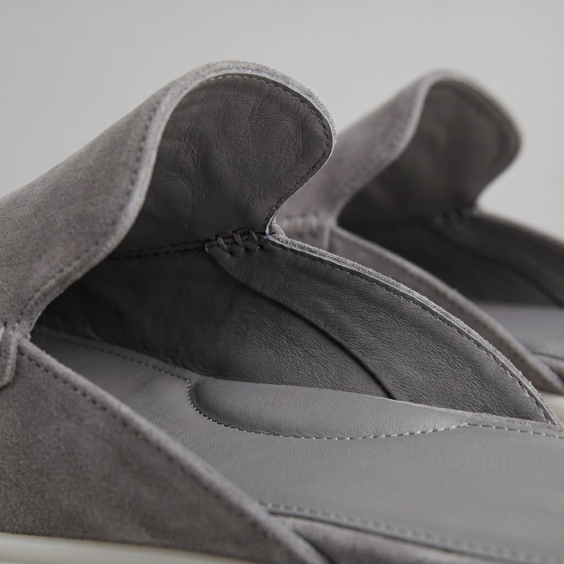 Herren Wildleder-Loafer Mules mit Ziernaht | Damian