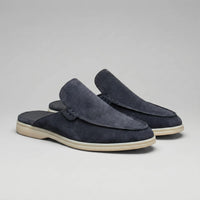 Herren Wildleder-Loafer Mules mit Ziernaht | Damian