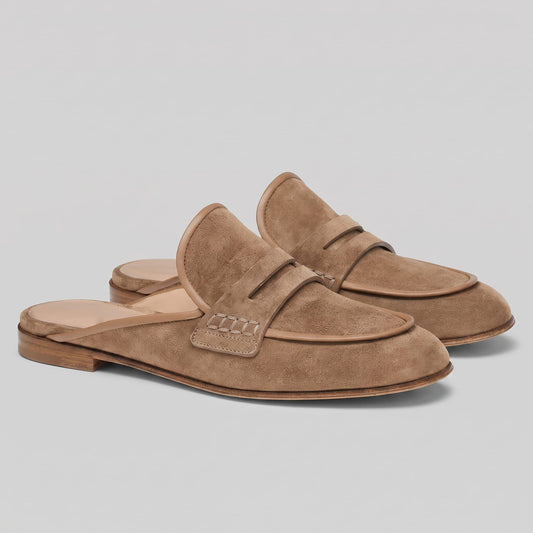 Herren Wildleder-Loafer Mule mit Pennysteg | Jens_1