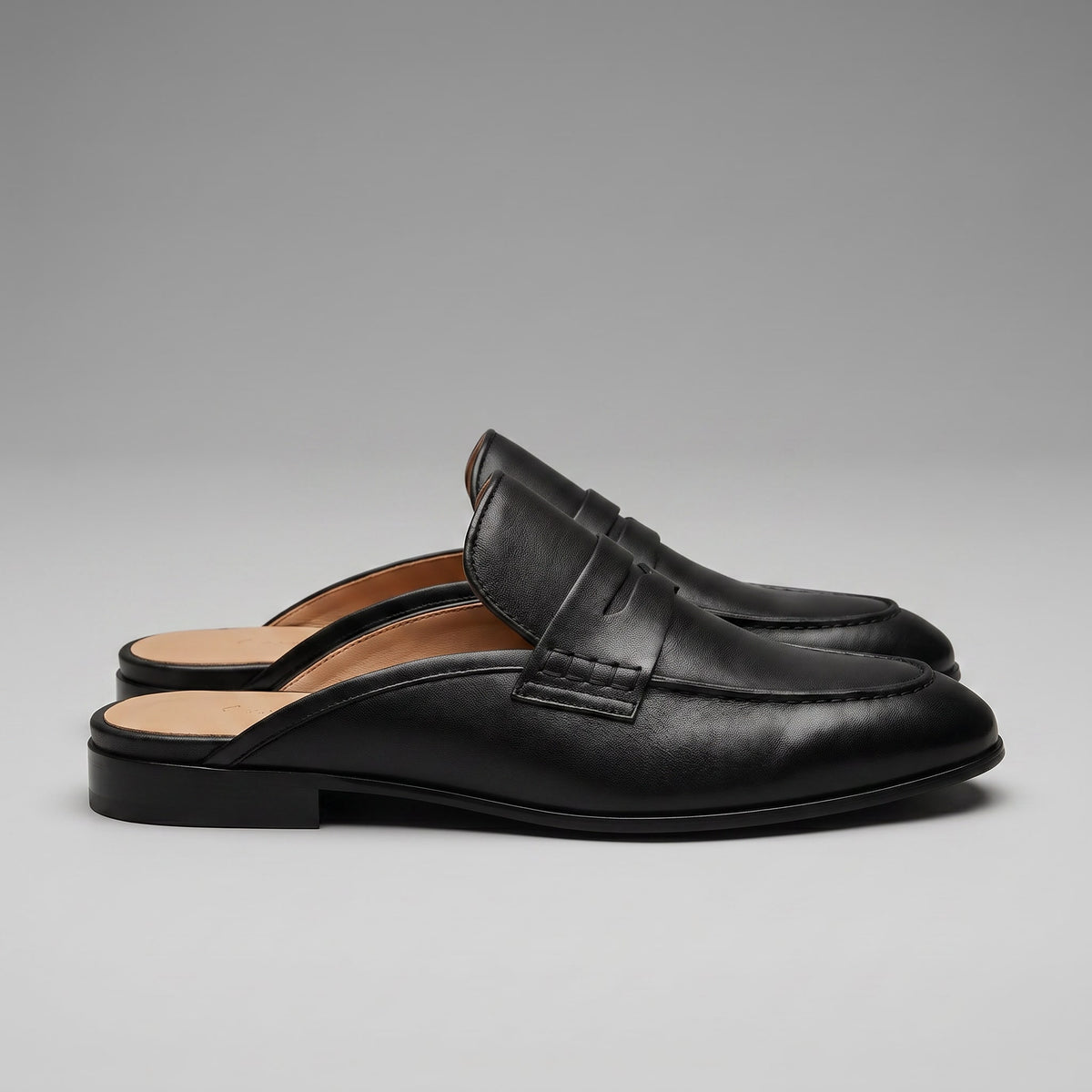 Herren Wildleder-Loafer Mule mit Pennysteg | Jens_10