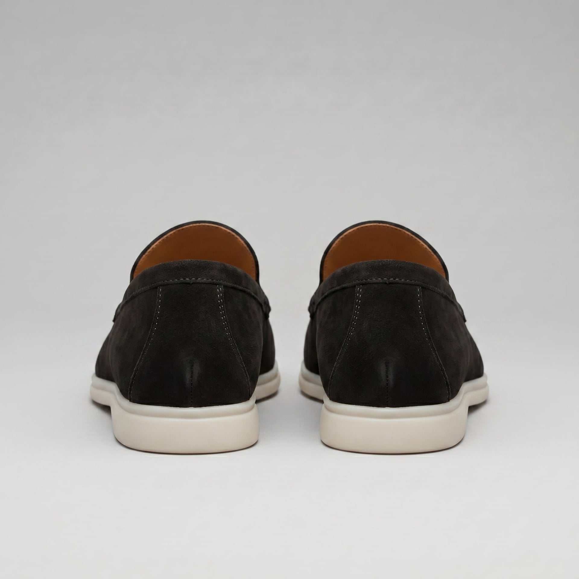 Herren Wildleder-Loafer Schwarz mit Gummisohle | Jochen