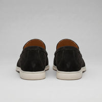 Herren Wildleder-Loafer Schwarz mit Gummisohle | Jochen