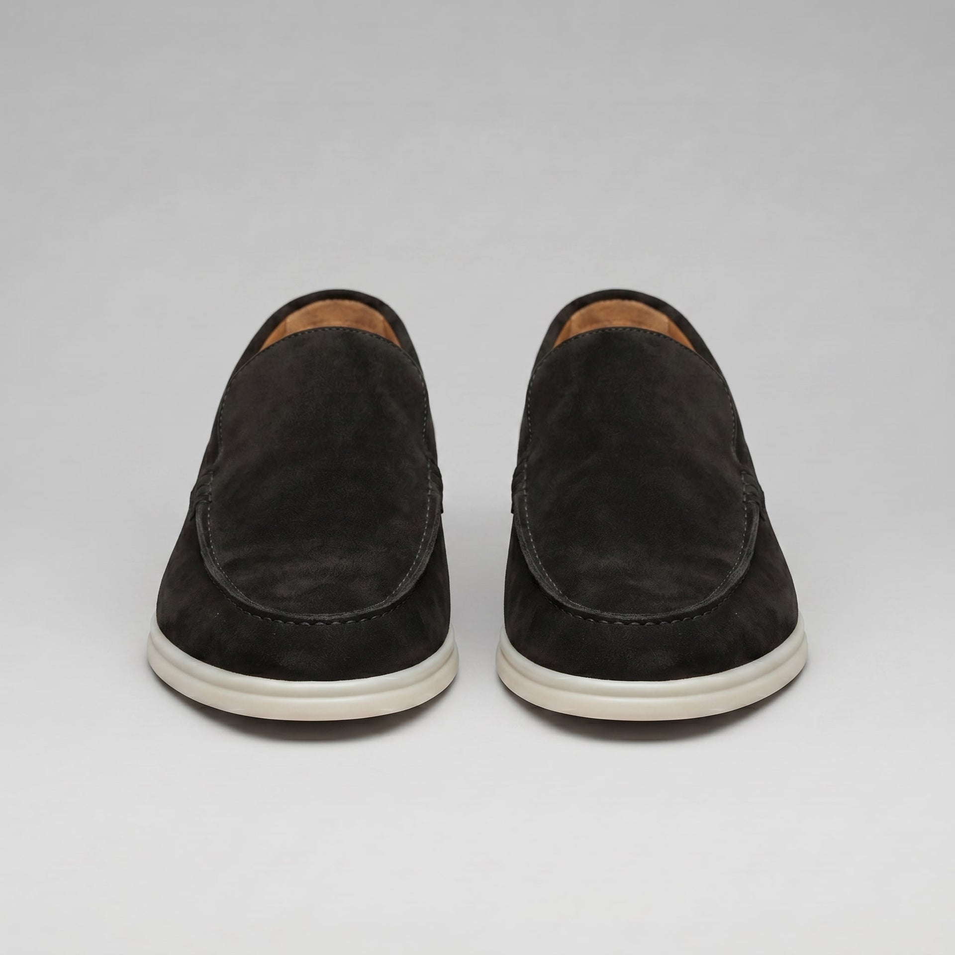 Herren Wildleder-Loafer Schwarz mit Gummisohle | Jochen