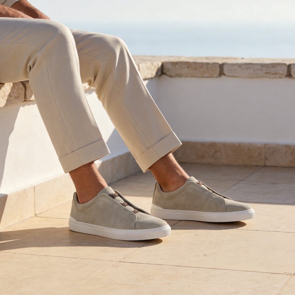 Herren Sneaker mit elastischen Kreuzbändern | Gerd_4