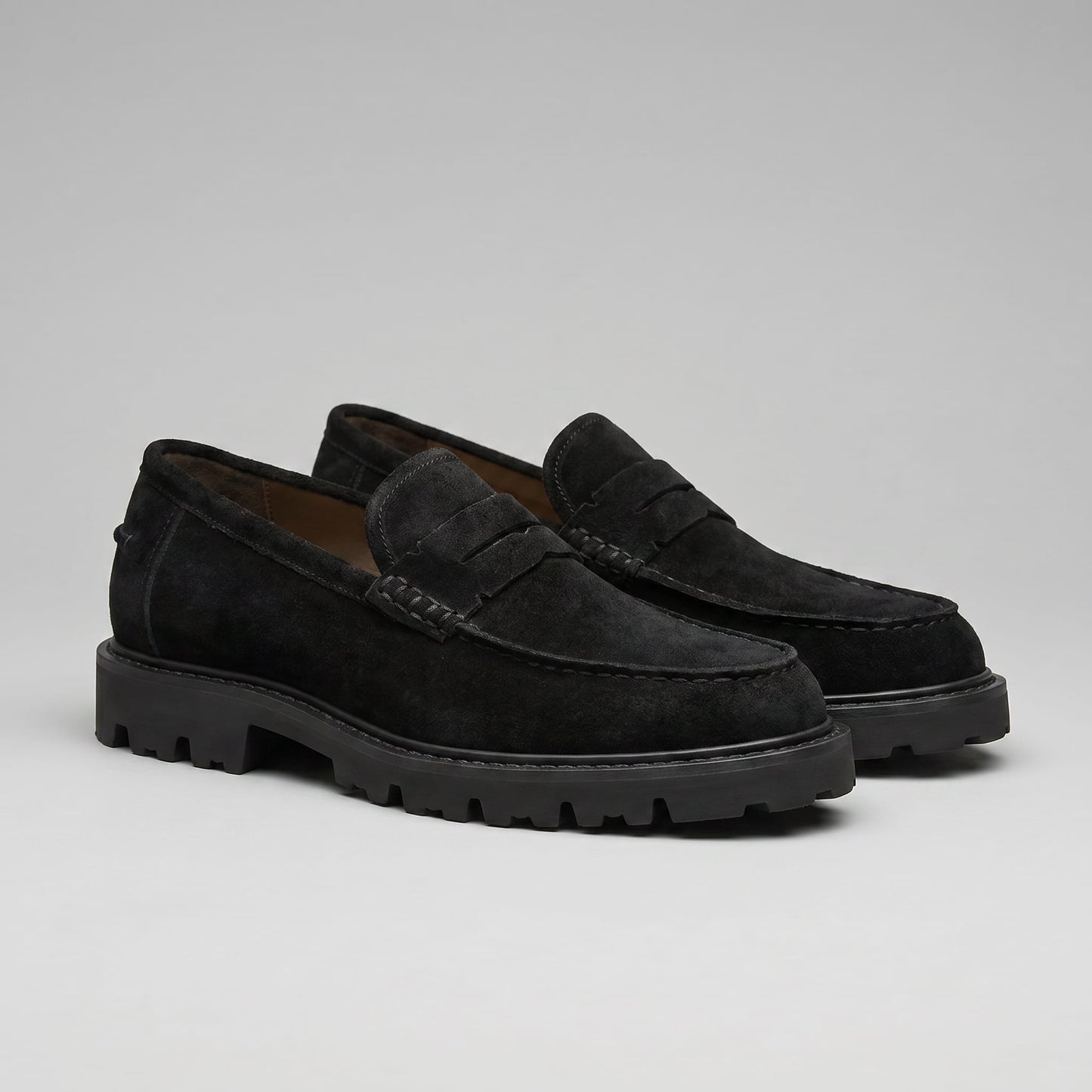 Herren Wildleder-Penny-Loafer mit Profilsohle | Daniel_7