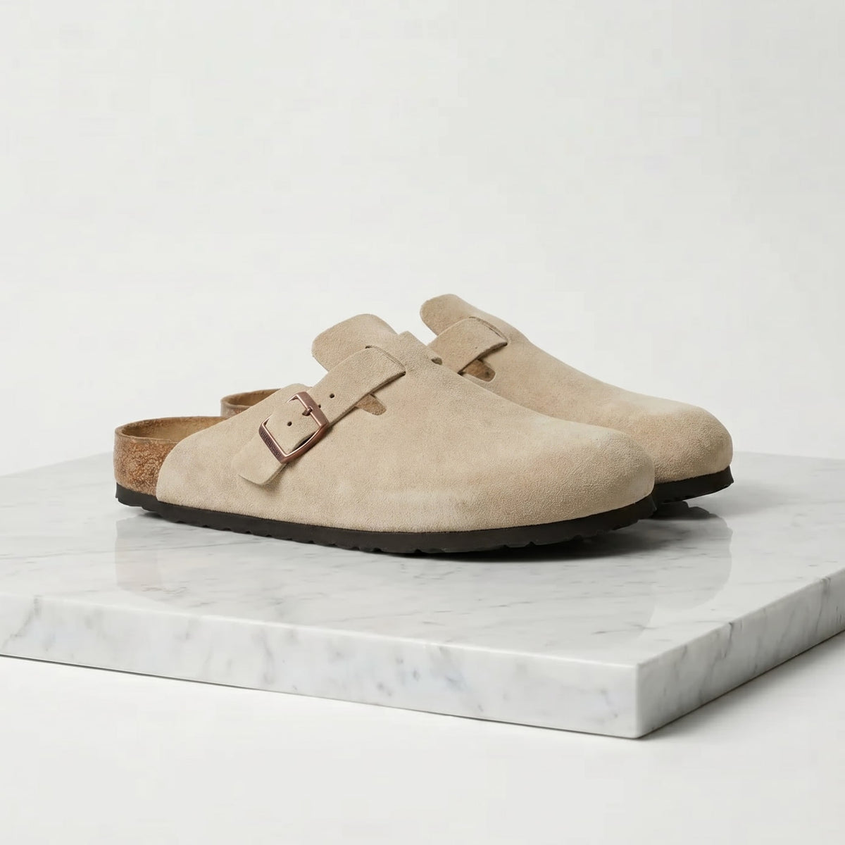 Herren Wildleder-Clogs mit Korkfußbett | Detlev_13