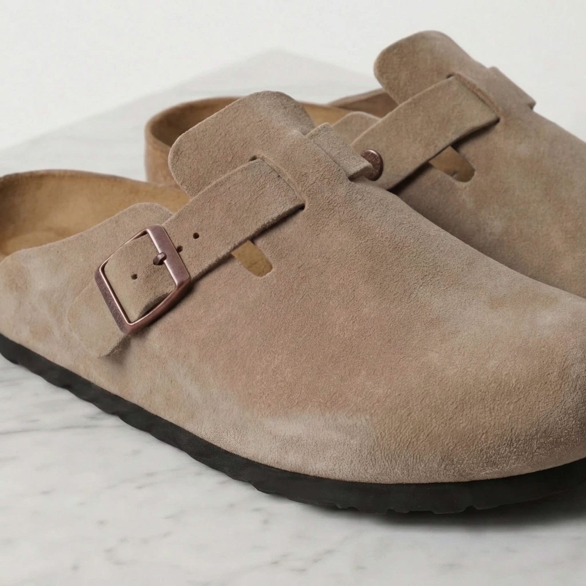 Herren Wildleder-Clogs mit Korkfußbett | Detlev