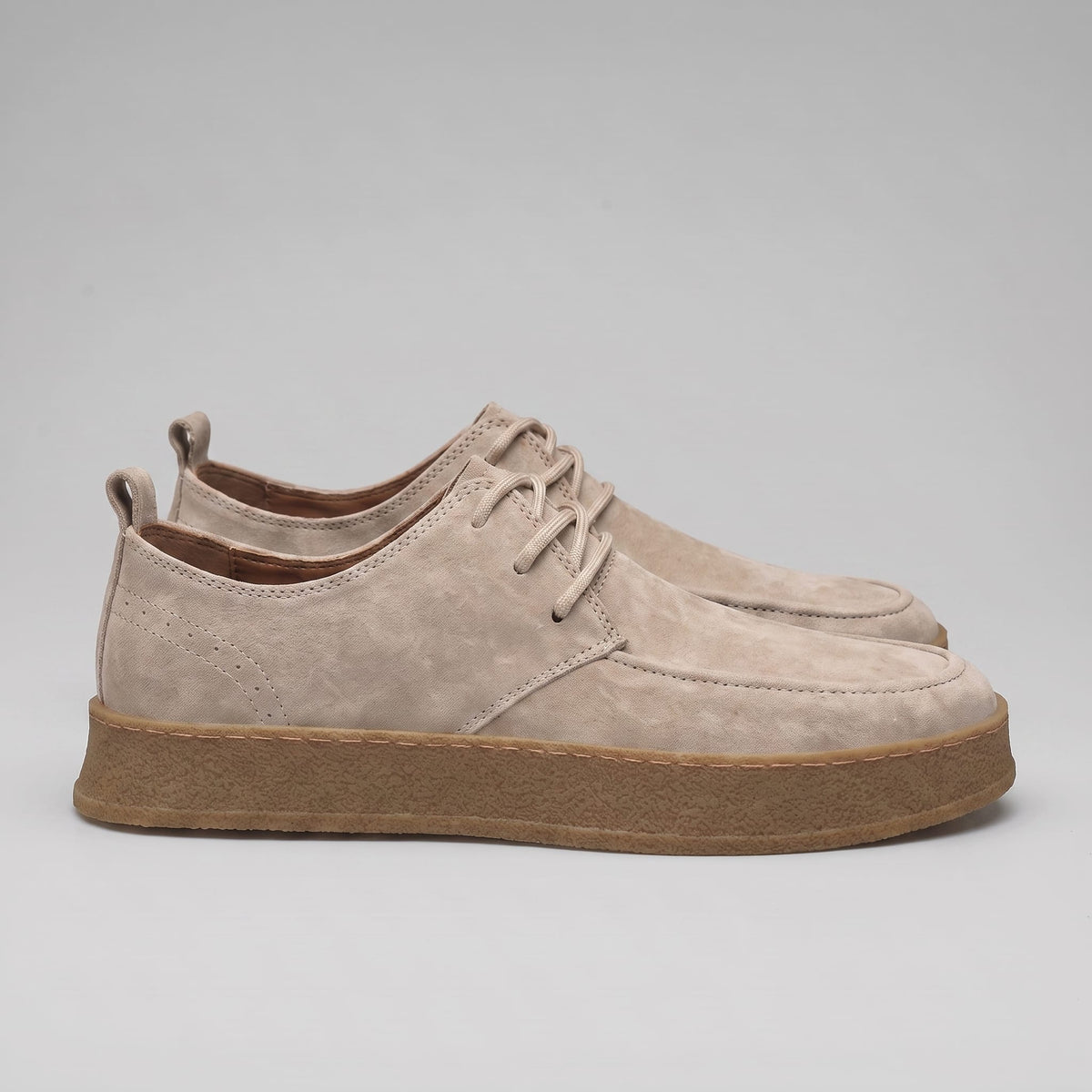 Herren Kunstlederschuhe in Wildlederoptik mit Gummisohle | Gottlieb