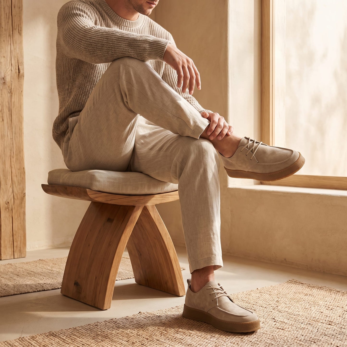 Herren Kunstlederschuhe in Wildlederoptik mit Gummisohle | Gottlieb_12