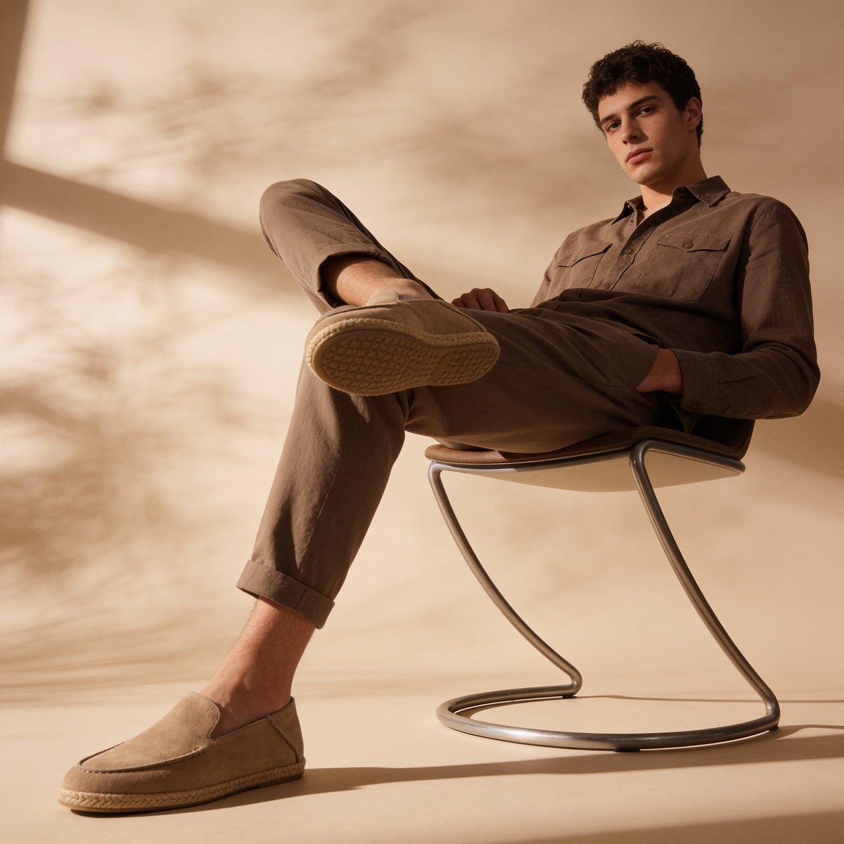 Herren Wildleder-Espadrilles mit Jutebesatz | Jonathan