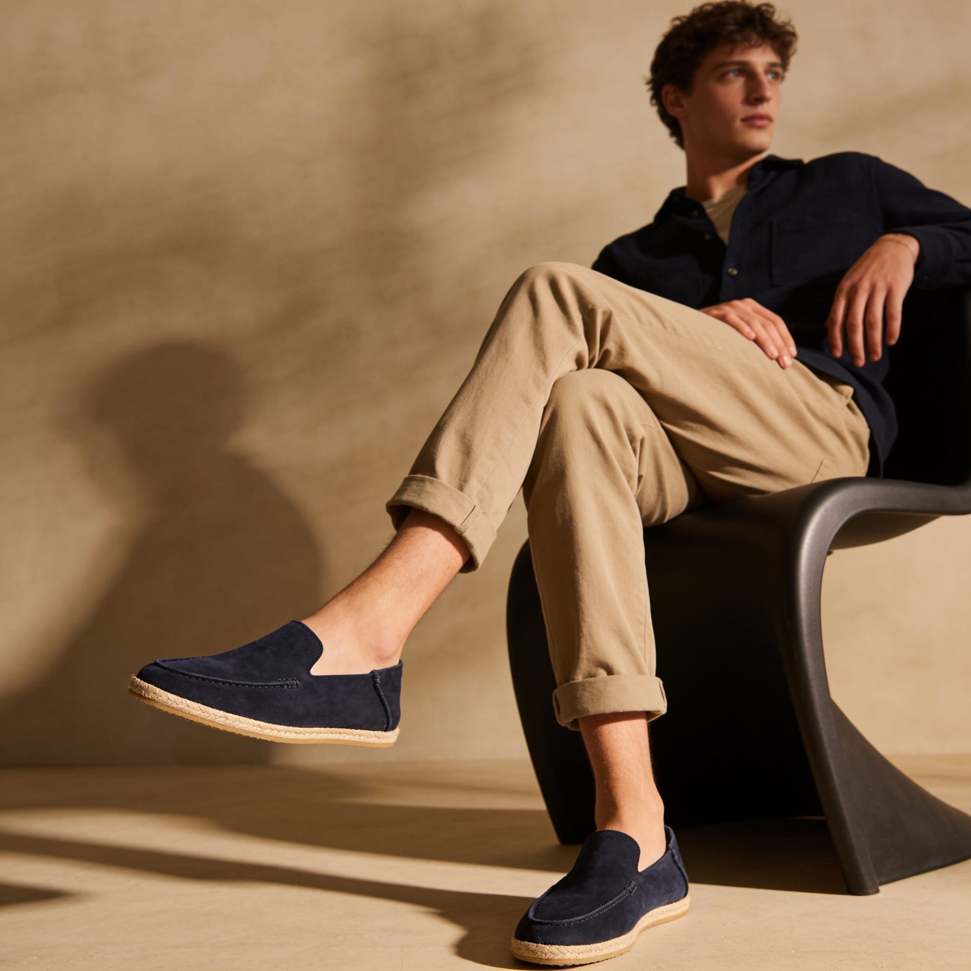 Herren Wildleder-Espadrilles mit Jutebesatz | Jonathan