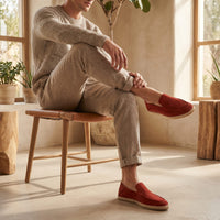 Herren Wildleder-Espadrilles mit Jutebesatz | Jonathan