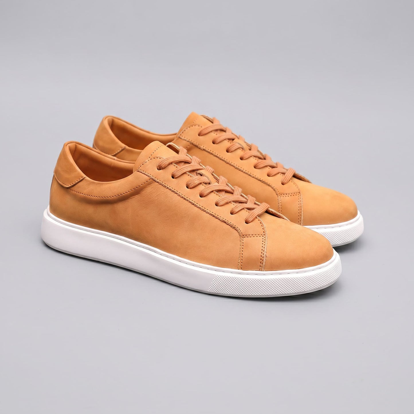 Herren Kunstledersneaker in Wildlederoptik mit Kontrastnaht | Gregor_13