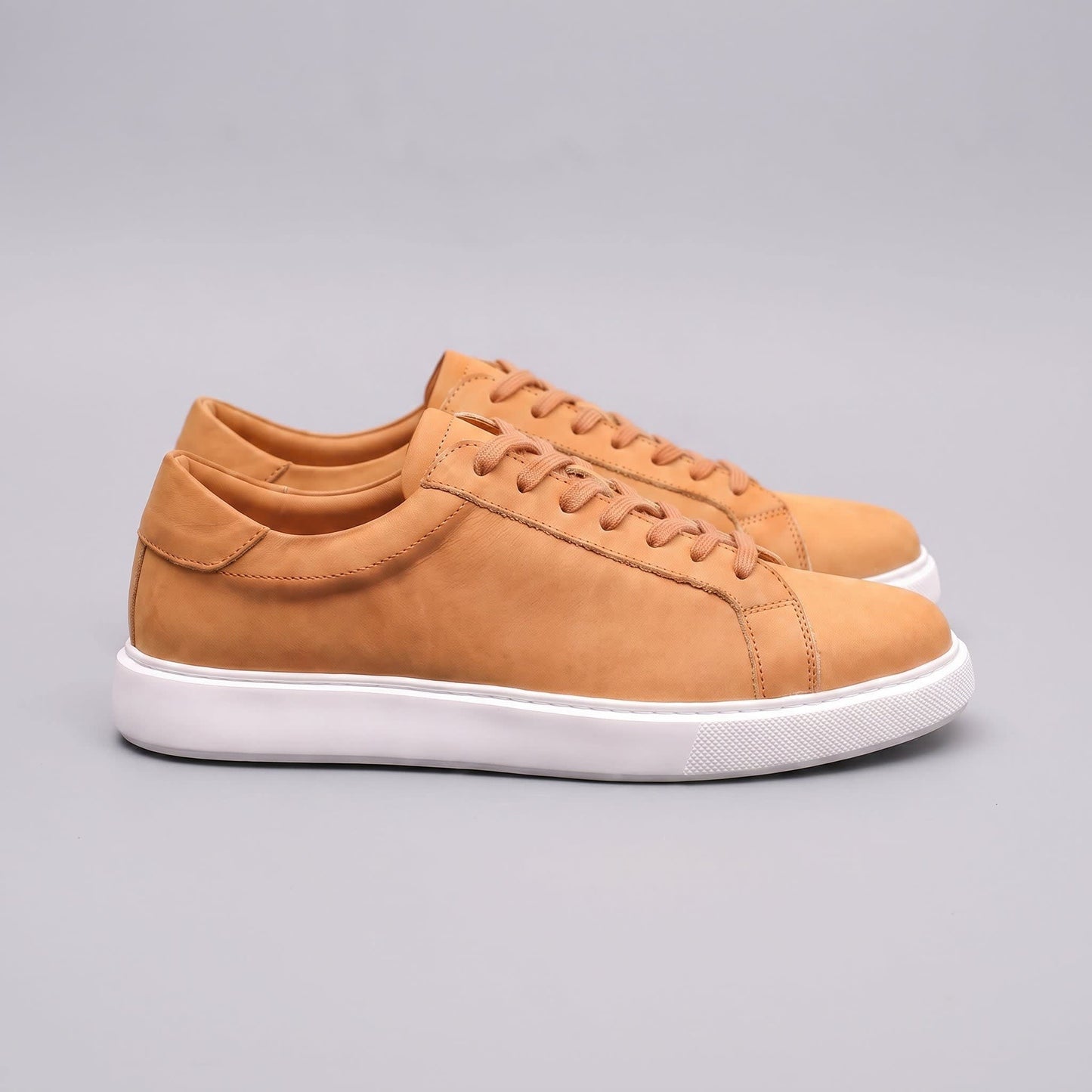Herren Kunstledersneaker in Wildlederoptik mit Kontrastnaht | Gregor_16