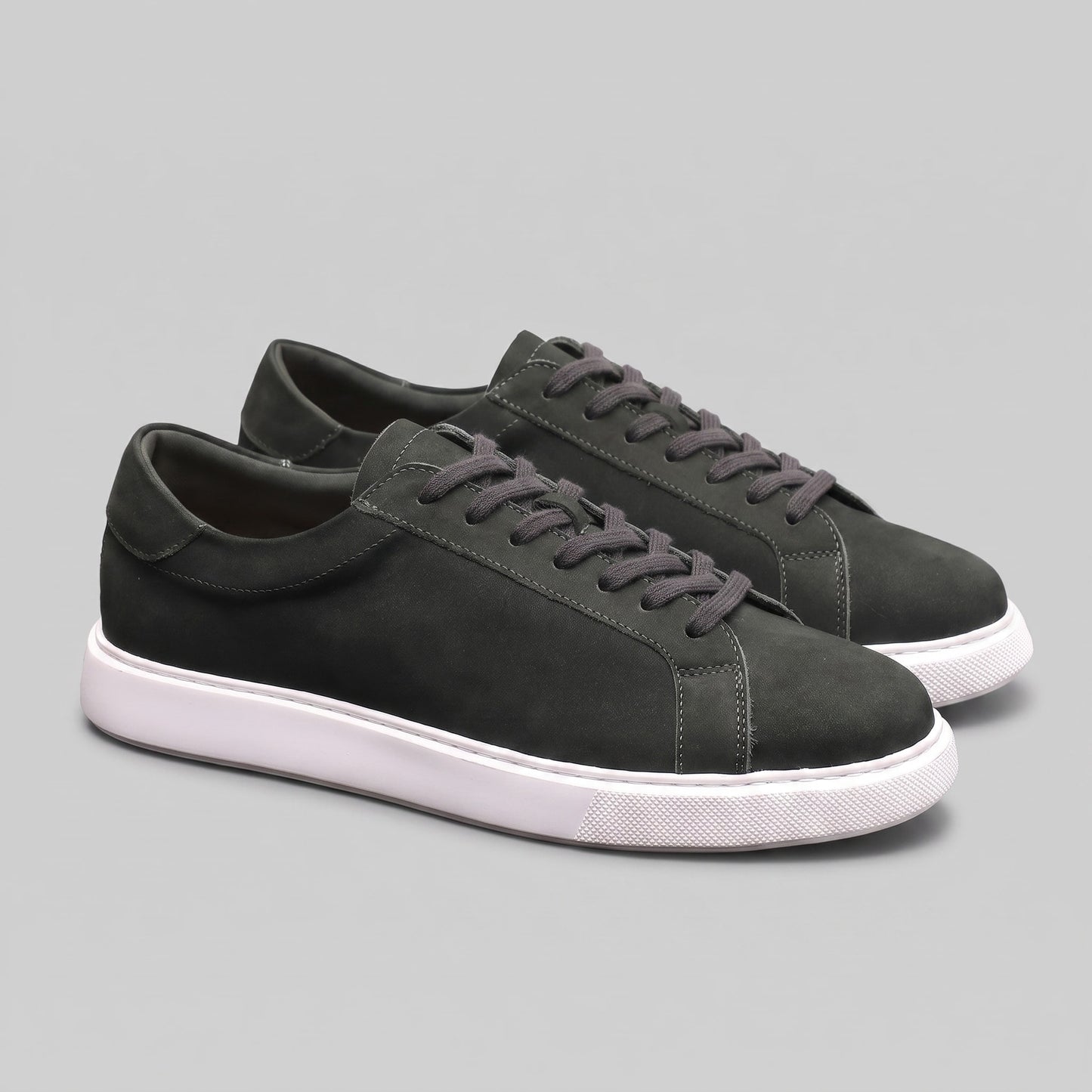 Herren Kunstledersneaker in Wildlederoptik mit Kontrastnaht | Gregor_19