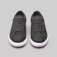 Herren Kunstledersneaker in Wildlederoptik mit Kontrastnaht | Gregor