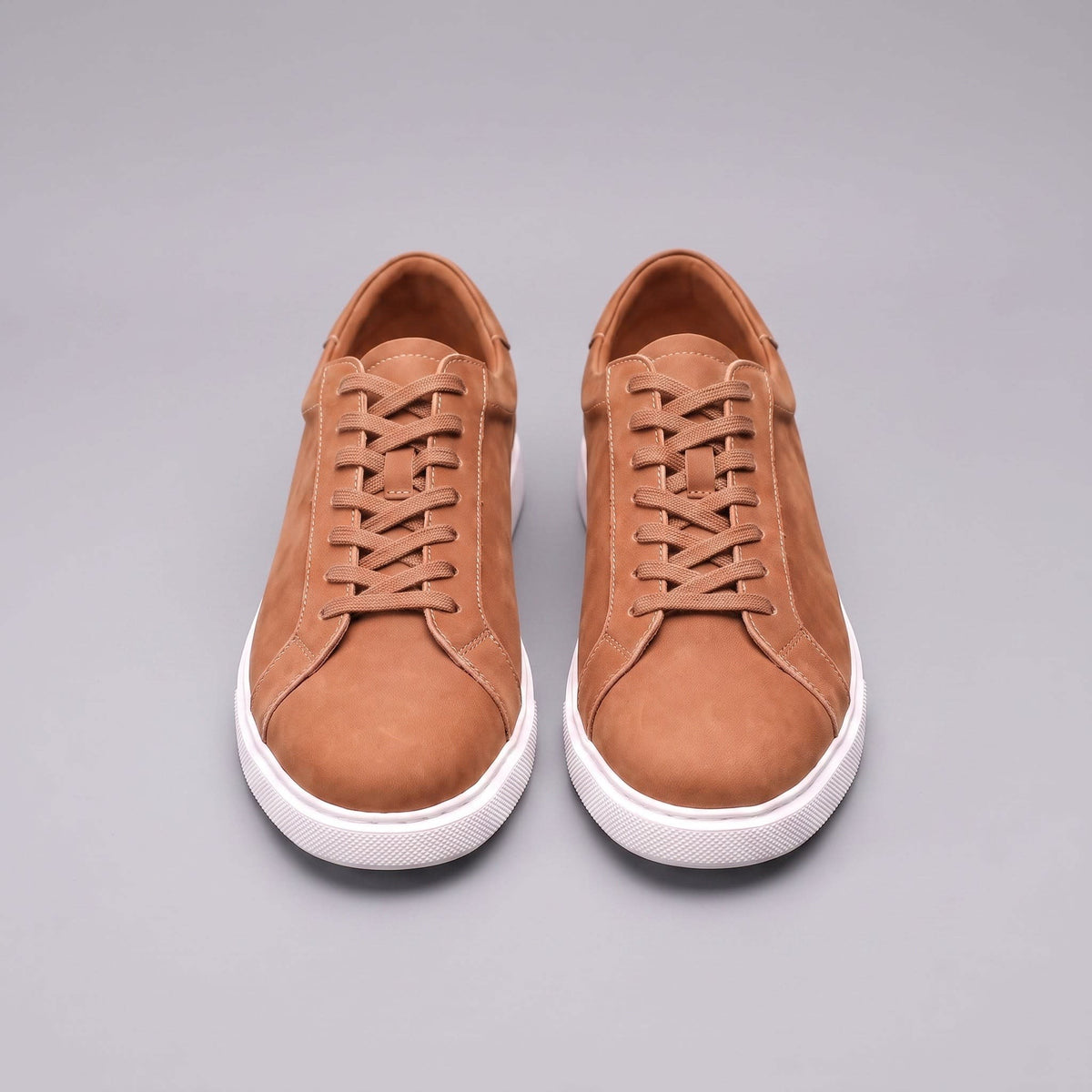 Herren Kunstledersneaker in Wildlederoptik mit Kontrastnaht | Gregor_26