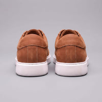 Herren Kunstledersneaker in Wildlederoptik mit Kontrastnaht | Gregor